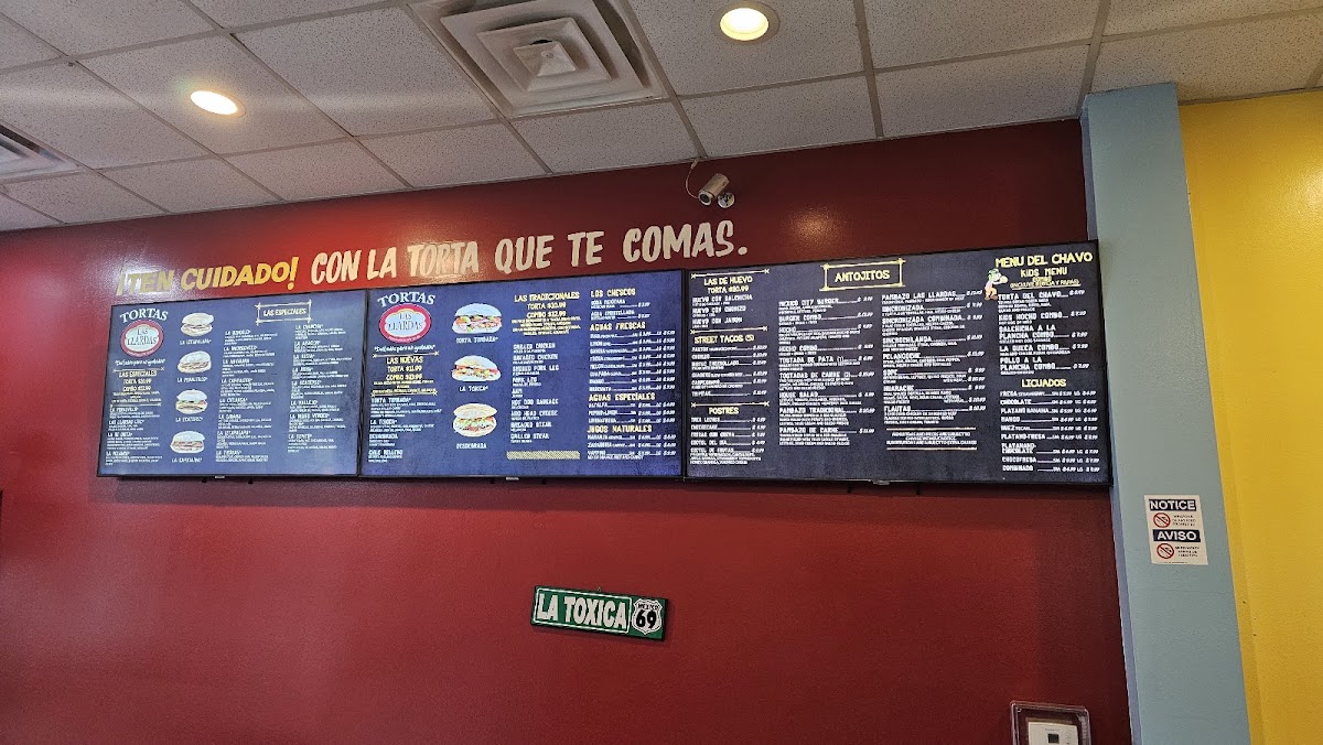 Tortas Las Llardas Menu - Image 1