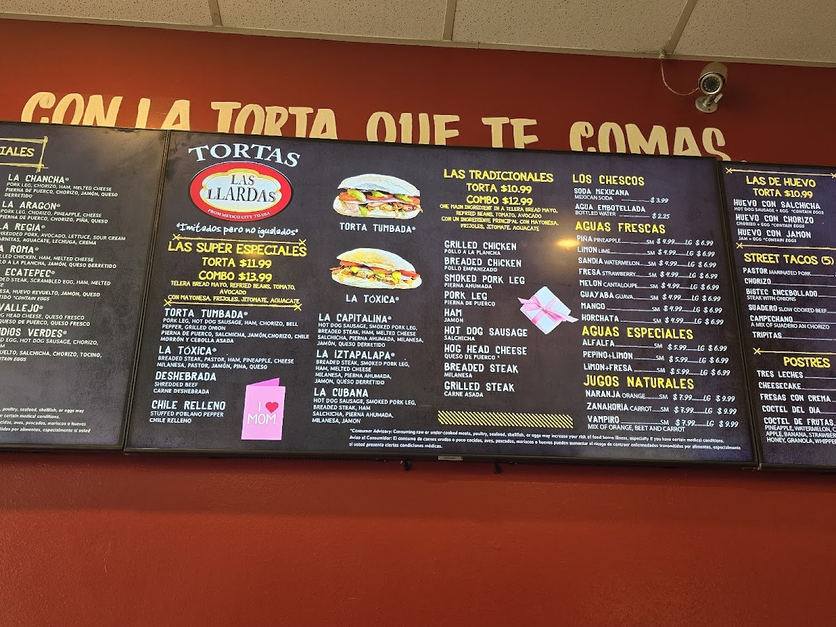 Tortas Las Llardas Menu - Image 6